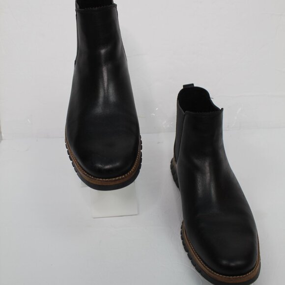 COLE HAAN Mens Black Pull Tab Zerogrand Waterproof Platform Chelsea Boots 11.5 main image 10